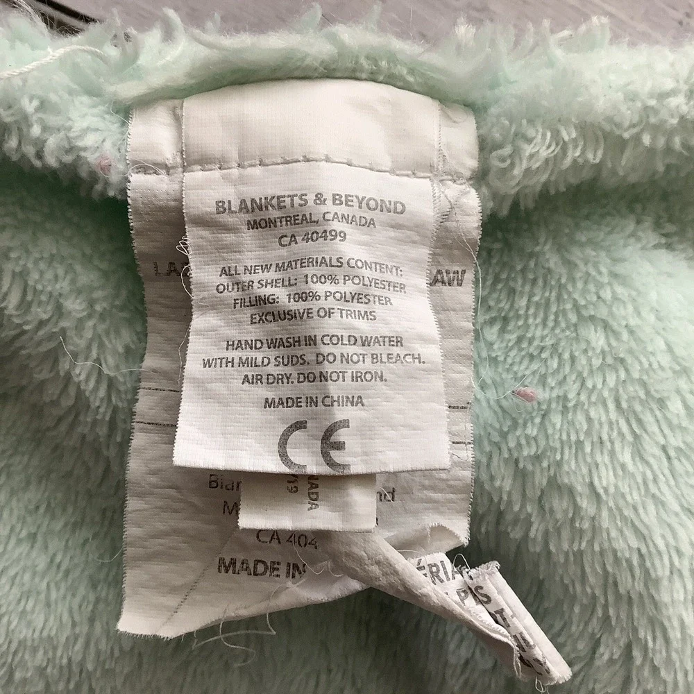 Blankets & Beyond‎ Mint Green Bunny Rabbit Lovey Security Baby Rosettes